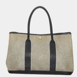 Hermes Gray/Black Garden Party PM For Women