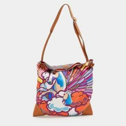 Hermes Multicolor Pégase Pop Silk And Leather Silky City 33 Bag For Women
