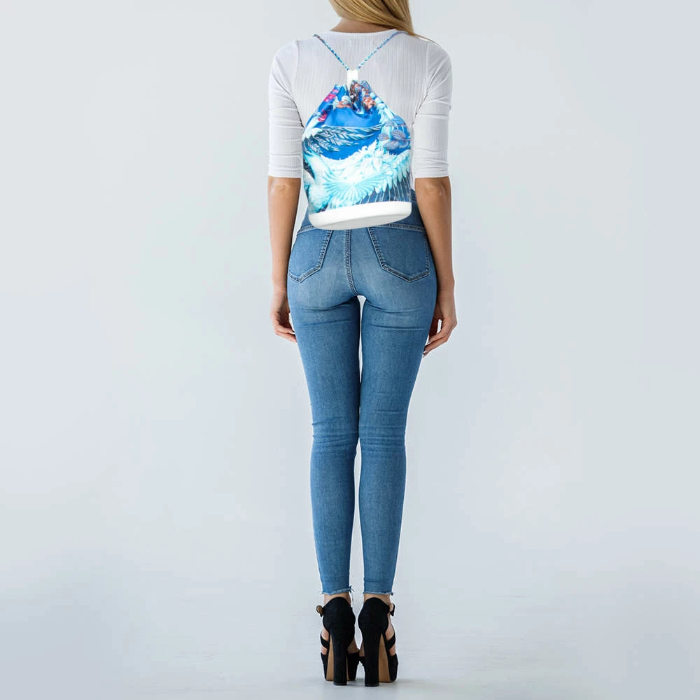 Hermes Multicolor Silk Blend And Leather Soie Cool Bag For Women 4 Hermes Multicolor Silk Blend And Leather Soie Cool Bag For Women - Image 2