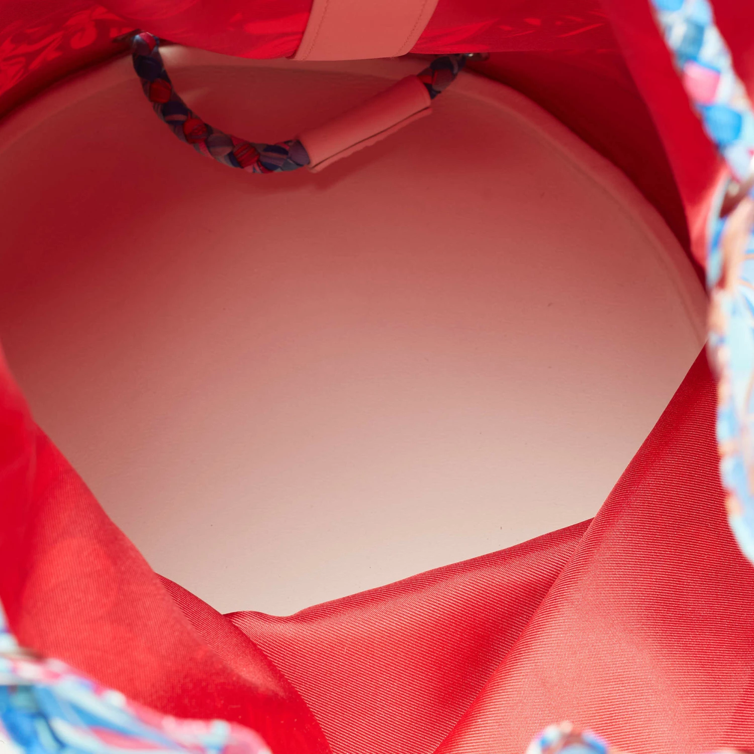 Hermes Multicolor Silk Blend And Leather Soie Cool Bag For Women 9 Hermes Multicolor Silk Blend And Leather Soie Cool Bag For Women - Image 7