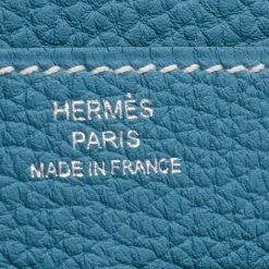 Hermes Bleu Jean Togo Leather Dogon Duo Wallet For Women -Deals Hermes Store luxury women hermes used handbags p660862 008