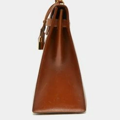 Hermes Gold Box Leather Kelly Gold Finish Sellier 35 Bag For Women -Deals Hermes Store luxury women hermes used handbags p661086 010