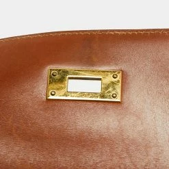 Hermes Gold Box Leather Kelly Gold Finish Sellier 35 Bag For Women -Deals Hermes Store luxury women hermes used handbags p661086 025