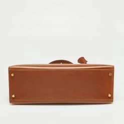 Hermes Gold Box Leather Kelly Gold Finish Sellier 35 Bag For Women -Deals Hermes Store luxury women hermes used handbags p661086 026