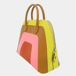 Hermes Multi Leather Limited Edition Bolide 1923 30 Satchel Bag For Women -Deals Hermes Store luxury women hermes used handbags p661175 002