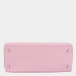 Hermes Pink Taurillon Clemence Palladium Hardware Kelly 28 Retourne Bag For Women 13 Hermes Pink Taurillon Clemence Palladium Hardware Kelly 28 Retourne Bag For Women -Deals Hermes Store luxury women hermes used handbags p661181 004