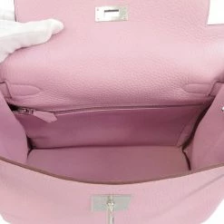 Hermes Pink Taurillon Clemence Palladium Hardware Kelly 28 Retourne Bag For Women 14 Hermes Pink Taurillon Clemence Palladium Hardware Kelly 28 Retourne Bag For Women -Deals Hermes Store luxury women hermes used handbags p661181 007