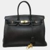 Hermes Black Clemence Birkin 35 For Women 1 Hermes Black Clemence Birkin 35 For Women -Deals Hermes Store luxury women hermes used handbags p661309 001