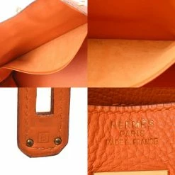 Hermes Orange Taurillon Clemence Leather Gold Hardware Birkin 40 Bag For Women -Deals Hermes Store luxury women hermes used handbags p661584 002