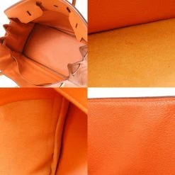 Hermes Orange Taurillon Clemence Leather Gold Hardware Birkin 40 Bag For Women -Deals Hermes Store luxury women hermes used handbags p661584 011