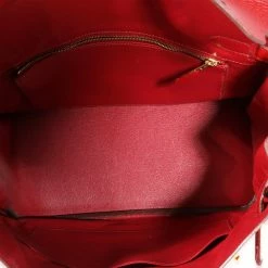 Hermes Hermès Rouge Casaque Togo Birkin 30 GHW For Women -Deals Hermes Store luxury women hermes used handbags p662036 006