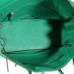 Hermes Hermès Menthe Clémence Birkin 35 PHW For Women -Deals Hermes Store luxury women hermes used handbags p662037 006