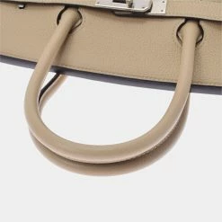 Hermes Beige Veau Crispe Togo Leather Palladium Hardware Birkin 35 Bag For Women -Deals Hermes Store luxury women hermes used handbags p662574 011