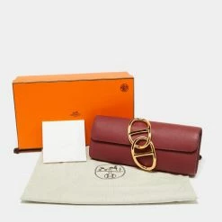 Hermes Rouge Grenat Evercolor Leather Egee Clutch For Women 19 Hermes Rouge Grenat Evercolor Leather Egee Clutch For Women -Deals Hermes Store luxury women hermes used handbags p663696 001