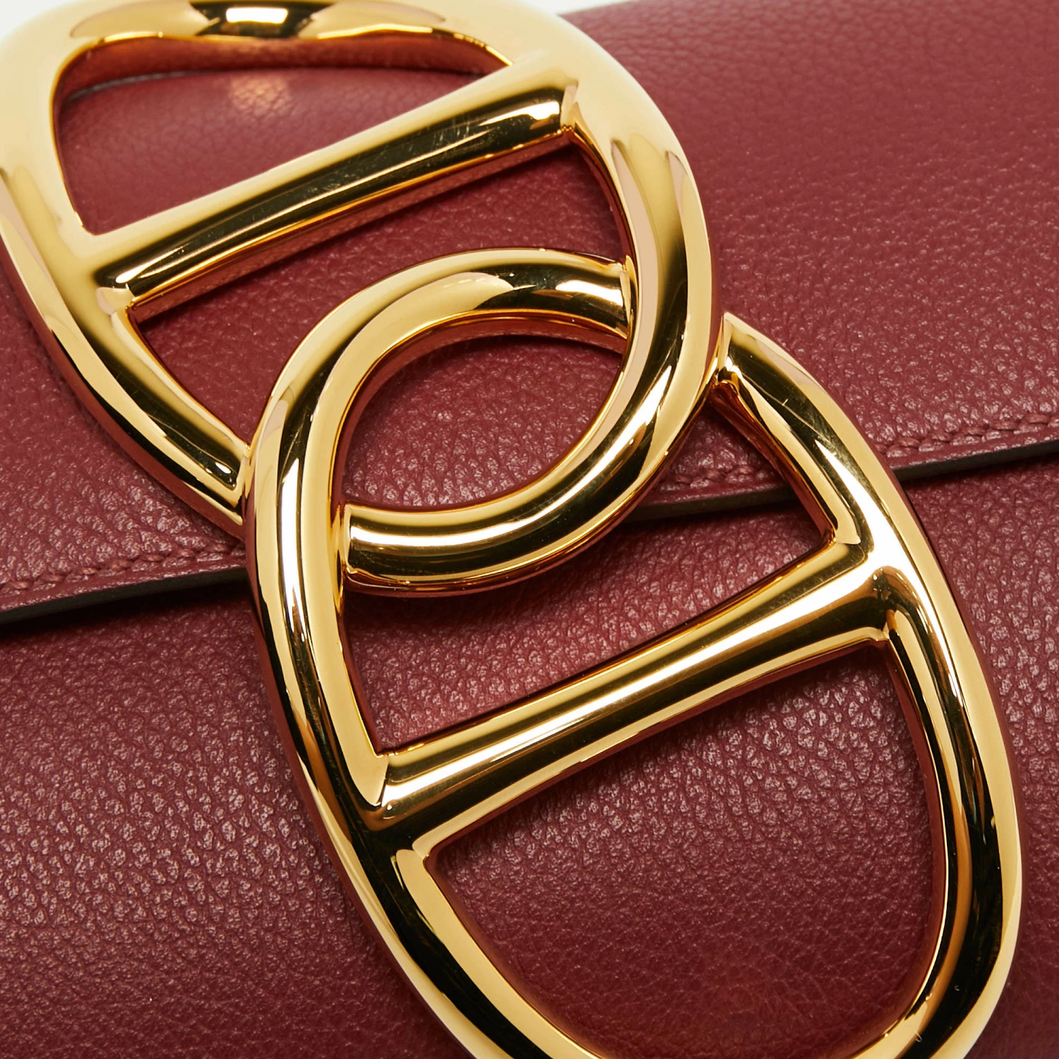 Hermes Rouge Grenat Evercolor Leather Egee Clutch For Women 7 Hermes Rouge Grenat Evercolor Leather Egee Clutch For Women - Image 5