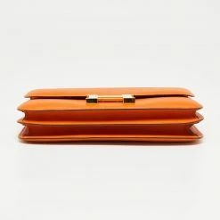 Hermes Orange Epsom Leather Constance Elan Bag For Women -Deals Hermes Store luxury women hermes used handbags p663942 012