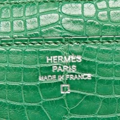 Hermes Cactus Alligator Palladium Finish Constance Long Wallet For Women -Deals Hermes Store luxury women hermes used handbags p663950 009