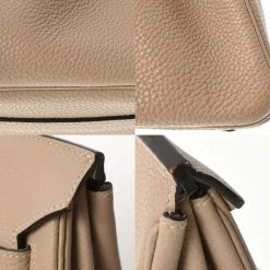 Hermes 35 Grey Veau Crispe Togo Unisex Handbag For Women -Deals Hermes Store luxury women hermes used handbags p664055 009