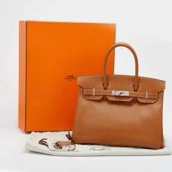 Hermes Gold Epsom Leather Palladium Plated Birkin 30 Bag For Women -Deals Hermes Store luxury women hermes used handbags p664398 009