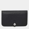 Hermes Black Togo Dogon Long Wallet For Women