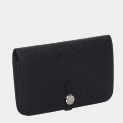 Hermes Black Togo Dogon Long Wallet For Women -Deals Hermes Store luxury women hermes used handbags p665818 004