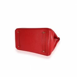 Hermes Hermès Rouge Casaque Epsom Birkin 35 GHW For Women -Deals Hermes Store luxury women hermes used handbags p667433 006