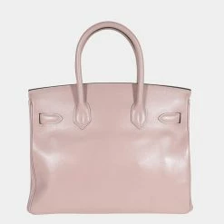 Hermes Hermès Glycine Tadelakt Birkin 30 PHW For Women -Deals Hermes Store luxury women hermes used handbags p667436 001