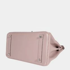 Hermes Hermès Glycine Tadelakt Birkin 30 PHW For Women -Deals Hermes Store luxury women hermes used handbags p667436 006