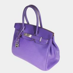 Hermes Hermès Crocus Epsom Birkin 30 PHW For Women -Deals Hermes Store luxury women hermes used handbags p667437 003