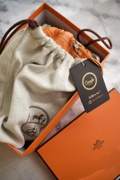 Hermes Orange Pochette Bag For Women -Deals Hermes Store luxury women hermes used handbags p667775 017