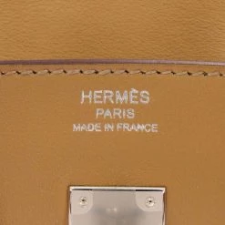Hermes Brown Swift Leather Palladium Hardware In And Out Birkin 25 Bag For Women -Deals Hermes Store luxury women hermes used handbags p668241 001