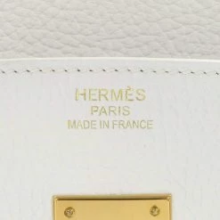 HERMES Birkin Size 35 White Taurillon Clemence For Women -Deals Hermes Store luxury women hermes used handbags p668248 003