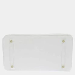 HERMES Birkin Size 35 White Taurillon Clemence For Women -Deals Hermes Store luxury women hermes used handbags p668248 004