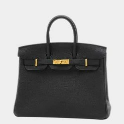 Hermes Birkin Women's Togo Leather Handbag Black For Women -Deals Hermes Store luxury women hermes used handbags p668904 008