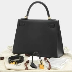 Hermes Kelly Handbag,Shoulder Bag Black For Women 12 Hermes Kelly Handbag,Shoulder Bag Black For Women -Deals Hermes Store luxury women hermes used handbags p668908 003