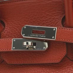 Hermes Birkin Taurillon Clemence Leather Handbag Rouge H For Women -Deals Hermes Store luxury women hermes used handbags p668919 002