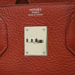 Hermes Birkin Taurillon Clemence Leather Handbag Rouge H For Women -Deals Hermes Store luxury women hermes used handbags p668919 004