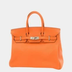 Hermes Birkin Swift Leather Handbag Orange For Women -Deals Hermes Store luxury women hermes used handbags p668920 004