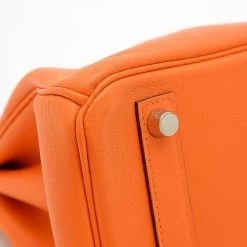 Hermes Birkin Swift Leather Handbag Orange For Women -Deals Hermes Store luxury women hermes used handbags p668920 005