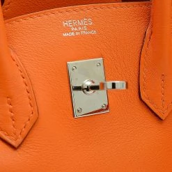 Hermes Birkin Swift Leather Handbag Orange For Women -Deals Hermes Store luxury women hermes used handbags p668920 010