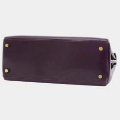 Hermes Kelly Box Calf Leather Handbag,Shoulder Bag Raisin For Women -Deals Hermes Store luxury women hermes used handbags p668925 011