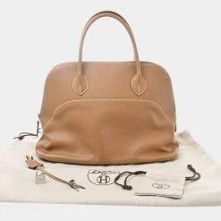 Hermes Bolide Women's Leather Boston Bag,Handbag Brown For Women 13 Hermes Bolide Women's Leather Boston Bag,Handbag Brown For Women -Deals Hermes Store luxury women hermes used handbags p668962 007
