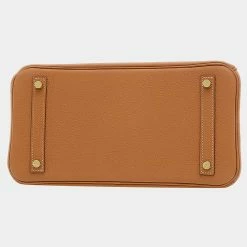 Hermes Birkin Togo Leather,Swift Leather Clutch Bag,Handbag,Tote Bag Gold,Natural For Women -Deals Hermes Store luxury women hermes used handbags p668996 002