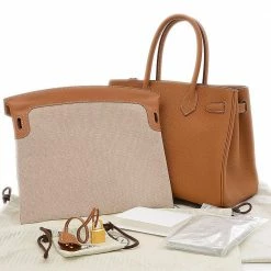 Hermes Birkin Togo Leather,Swift Leather Clutch Bag,Handbag,Tote Bag Gold,Natural For Women -Deals Hermes Store luxury women hermes used handbags p668996 004