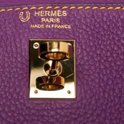 Hermes Anemone/Bleu Nuit Togo Leather Gold Finish Kelly Retourne 25 Bag For Women -Deals Hermes Store luxury women hermes used handbags p669454 017