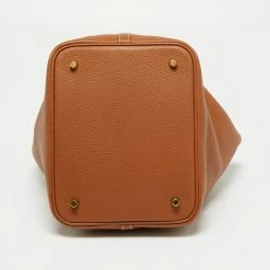 Hermes Hermès Gold Clemence Leather Picotin Lock 22 Bag For Women -Deals Hermes Store luxury women hermes used handbags p669458 009