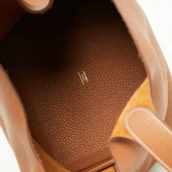 Hermes Hermès Gold Clemence Leather Picotin Lock 22 Bag For Women -Deals Hermes Store luxury women hermes used handbags p669458 014