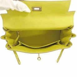 Hermes Yellow Swift Leather Gold Hardware Kelly Retourne 25 Bag For Women -Deals Hermes Store luxury women hermes used handbags p670957 003