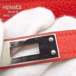 Hermes Red Togo Leather Palladium Hardware Kelly 25 Bag For Women 19 Hermes Red Togo Leather Palladium Hardware Kelly 25 Bag For Women -Deals Hermes Store luxury women hermes used handbags p670963 003