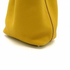 Hermes Yellow/Blue Taurillon Clemence Swift Leather Picotin Lock PM Top Handle Bag For Women -Deals Hermes Store luxury women hermes used handbags p670966 002